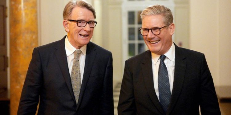 UK government to unseal former ambassador Mandelson documents tied to Jeffrey Epstein probe